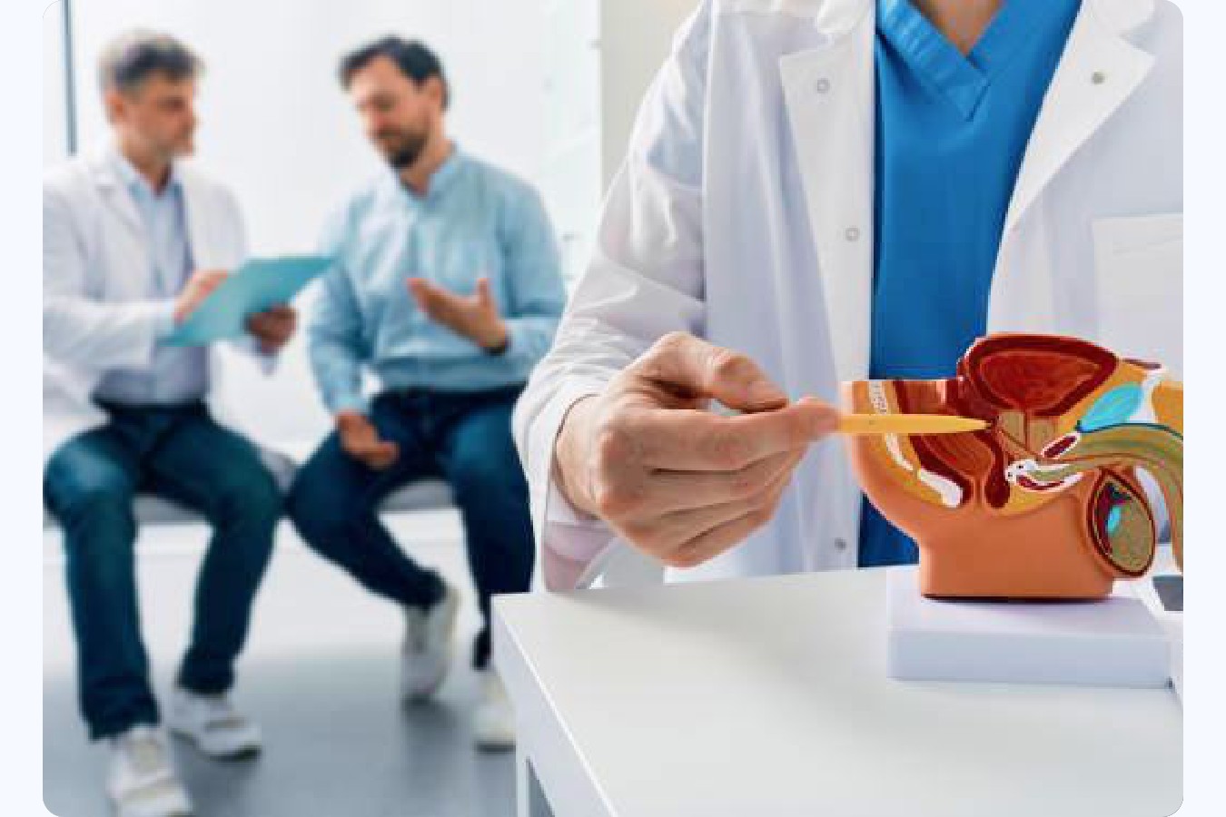 Consulta sobre anatomía de la próstata