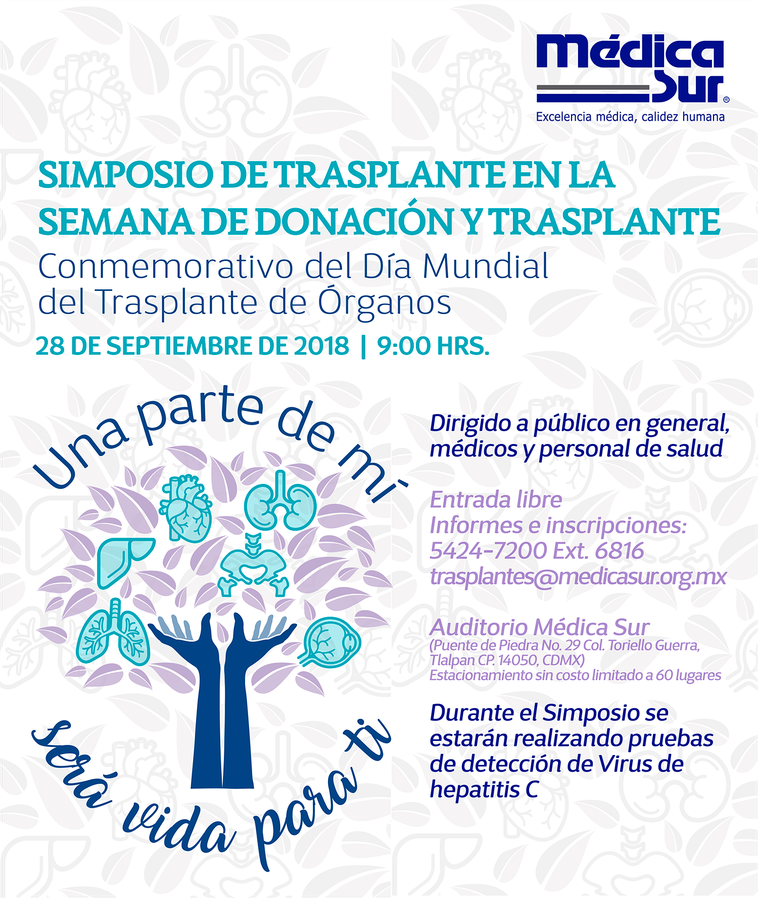 Cartel de invitación al evento