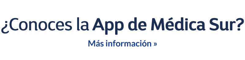 ¿Conoces la App Médica Sur?